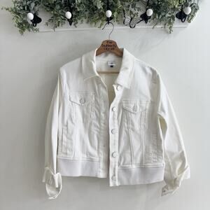 CAbi White Everyday Jacket 6469 Size Medium KD